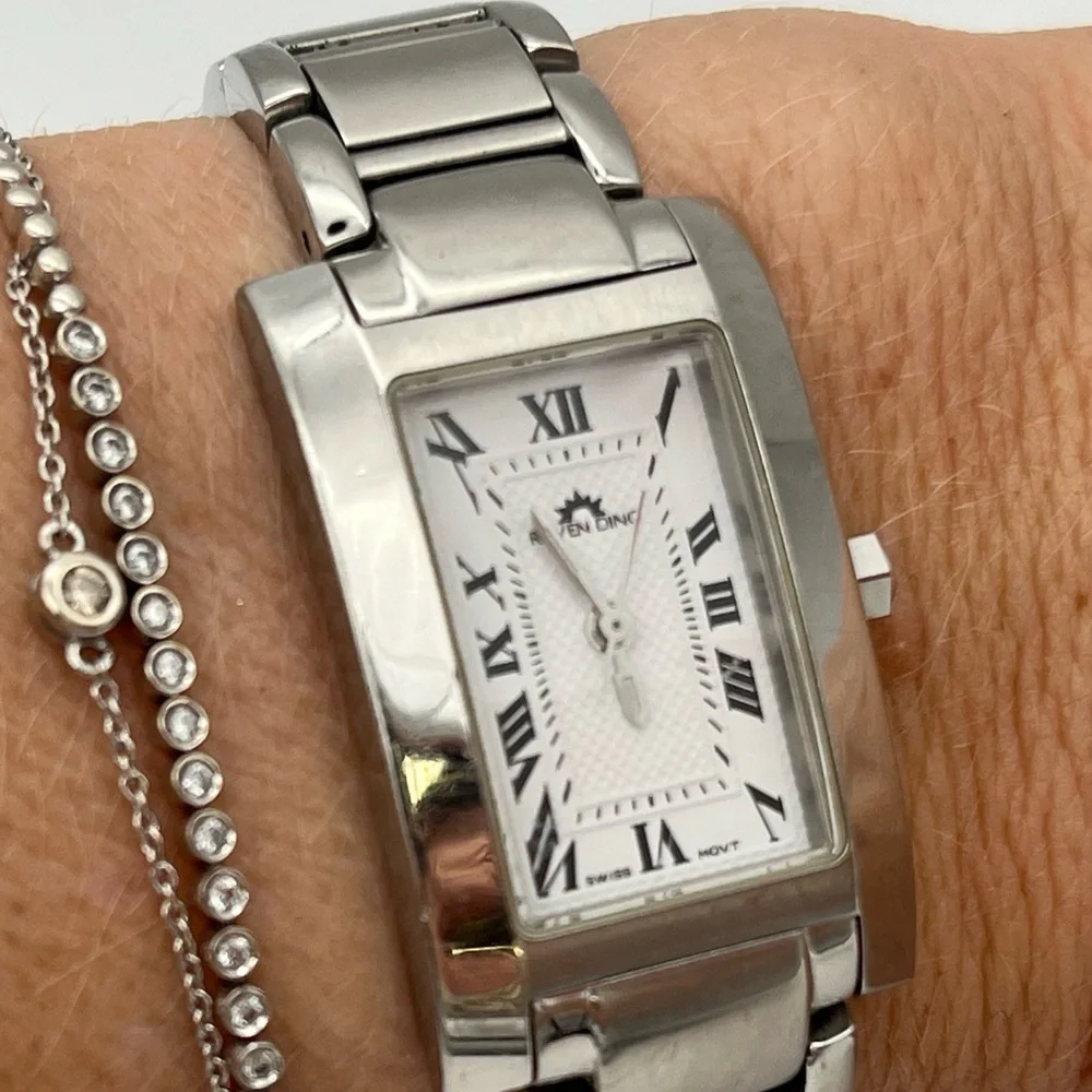 Roven Dino - Avanti 6006L - Swiss Made - Solid Stainless Steel - White Face - Picture 3 of 8